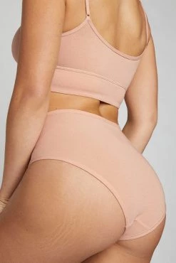 Negative Underwear Cotton High Waist Brief In Buff (Pack)