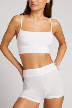 Negative Underwear Underwear Cotton Mini Boy Short In White