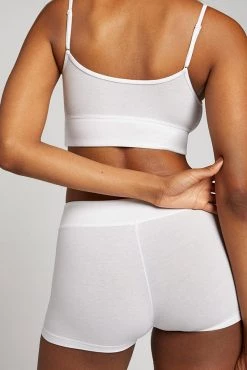 Negative Underwear Underwear Cotton Mini Boy Short In White