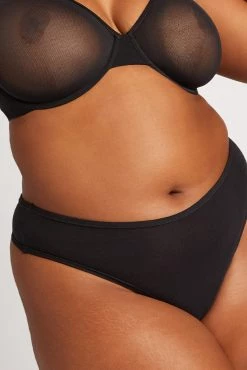 Negative Underwear Cotton Thong In Black (Pack)