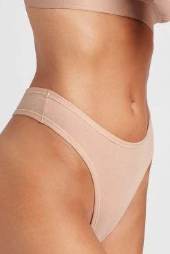 Negative Underwear Cotton Thong In Buff (Pack) Underwear