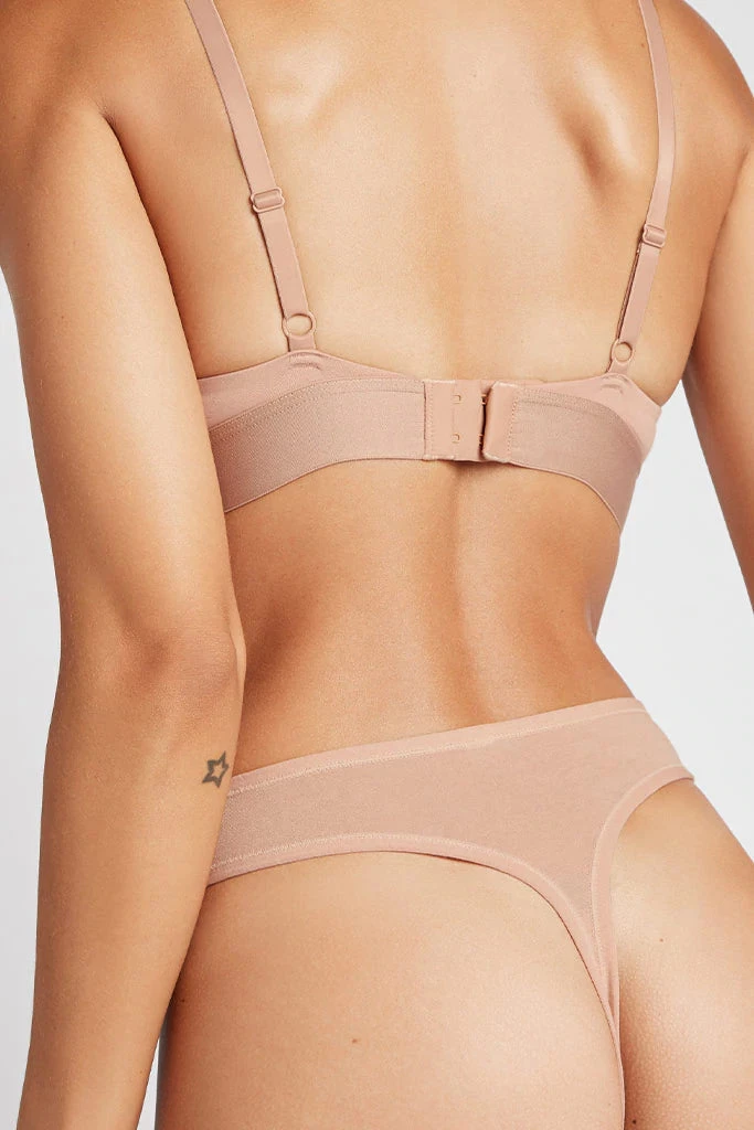 Negative Underwear Cotton Thong In Buff (Singles - Employee Sale) 2 Negative Underwear Cotton Thong In Buff (Singles - Employee Sale)