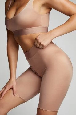 Negative Underwear Glacé Bike Short In Buff