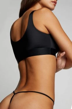 Negative Underwear Glacé G-String In Black Underwear