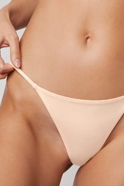 Negative Underwear Glacé G-String In Peach