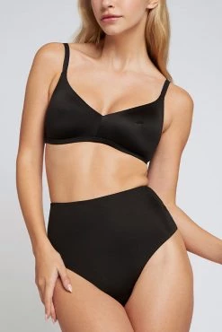 Negative Underwear Glacé High-Waist Thong In Black