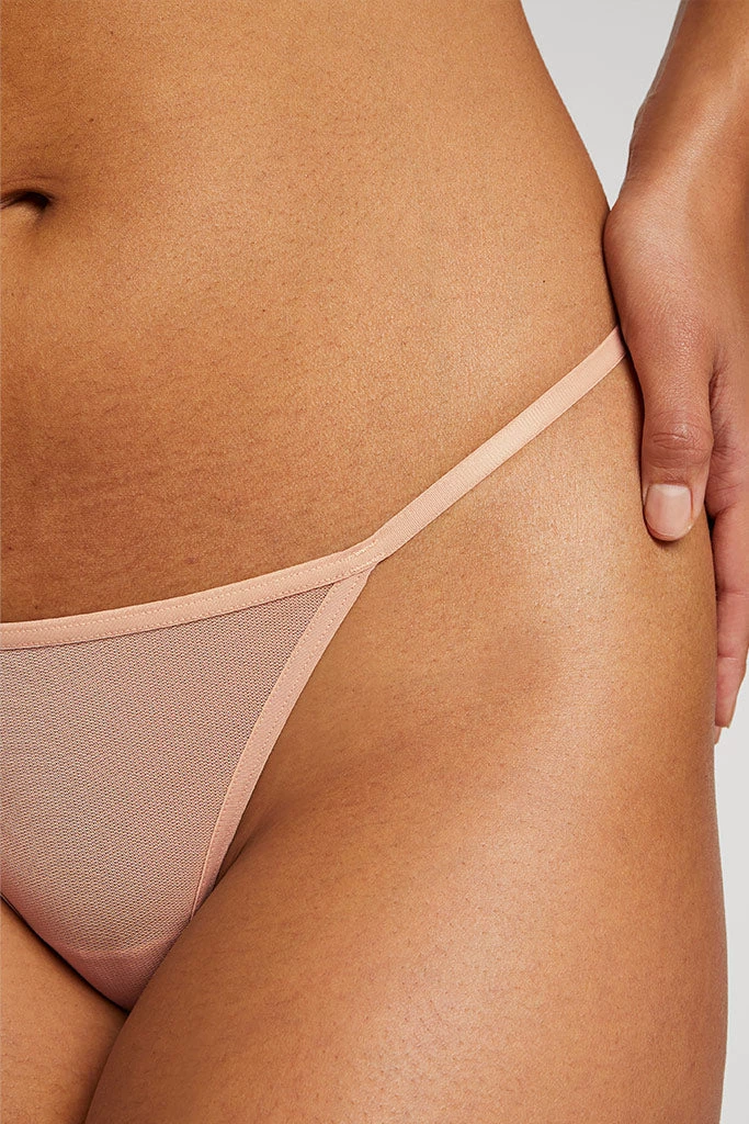 Negative Underwear Sieve G-String In Buff 1 Negative Underwear Sieve G-String In Buff
