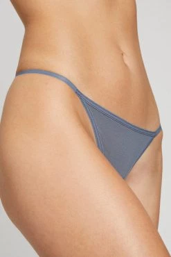 Negative Underwear Sieve G-String In Slate Underwear
