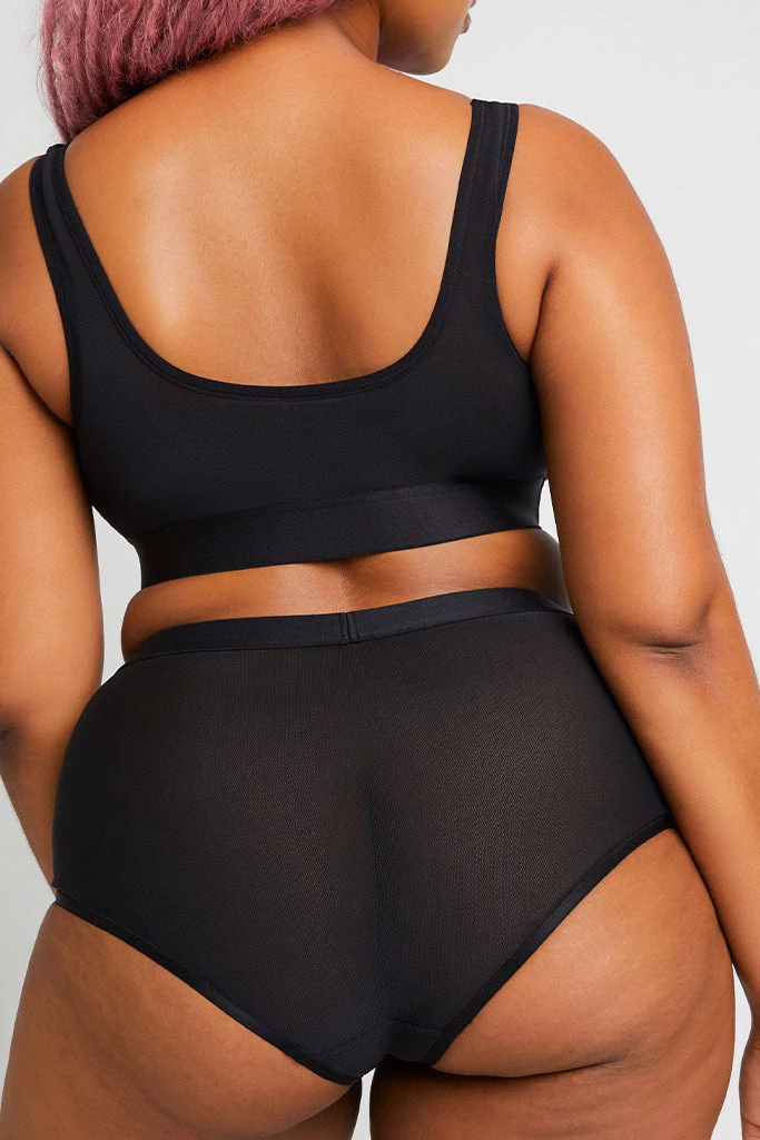Negative Underwear Sieve High-Waist Brief In Black Underwear 4 Negative Underwear Sieve High-Waist Brief In Black Underwear