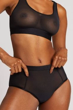 Negative Underwear Sieve High-Waist Brief In Black Underwear 11 Negative Underwear Sieve High-Waist Brief In Black Underwear