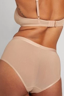 Negative Underwear Underwear Sieve High-Waist Brief In Buff