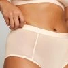 Negative Underwear Sieve High-Waist Brief In Peach
