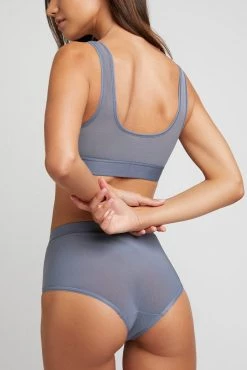 Negative Underwear Underwear Sieve High-Waist Brief In Black And In Buff And In Slate (3 Pack)