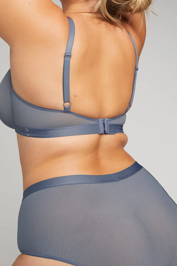 Negative Underwear Sieve High-Waist Brief In Slate 6 Negative Underwear Sieve High-Waist Brief In Slate