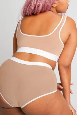 Negative Underwear Best Sellers Sieve High-Waist Brief In Buff + White 11 Negative Underwear Best Sellers Sieve High-Waist Brief In Buff + White