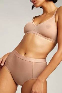 Negative Underwear Underwear Sieve High-Waist Brief In Black And In Buff And In Slate (3 Pack)