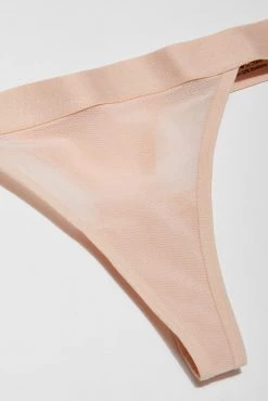 Negative Underwear Sieve Thong In Peach