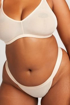 Negative Underwear Sieve Thong In Peach