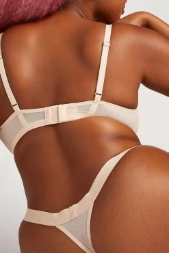 Negative Underwear Sieve Thong In Peach