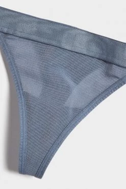 Negative Underwear Underwear Sieve Thong In Slate