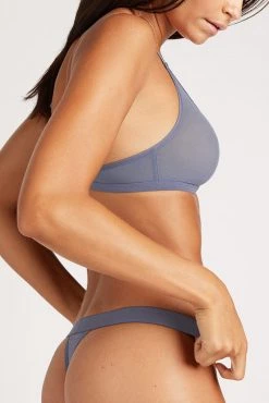 Negative Underwear Underwear Sieve Thong In Slate