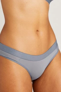 Negative Underwear Silky Brief In Slate