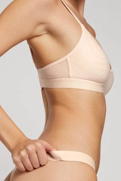 Negative Underwear Bras Silky Non-Wire Bra In Peach