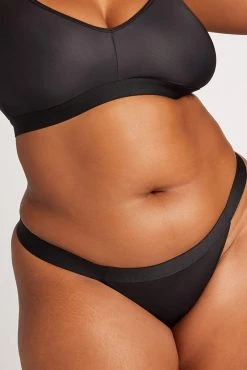 Negative Underwear Underwear Silky Thong In Black And In Buff And In Slate (3 Pack) 10 Negative Underwear Underwear Silky Thong In Black And In Buff And In Slate (3 Pack)