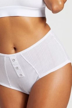 Negative Underwear Whipped High Rise In White Underwear