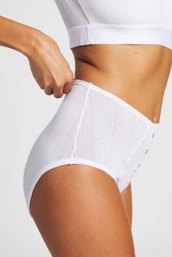 Negative Underwear Whipped High Rise In White Underwear