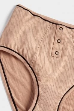 Negative Underwear Whipped High Rise In Buff + Black 7 Negative Underwear Whipped High Rise In Buff + Black