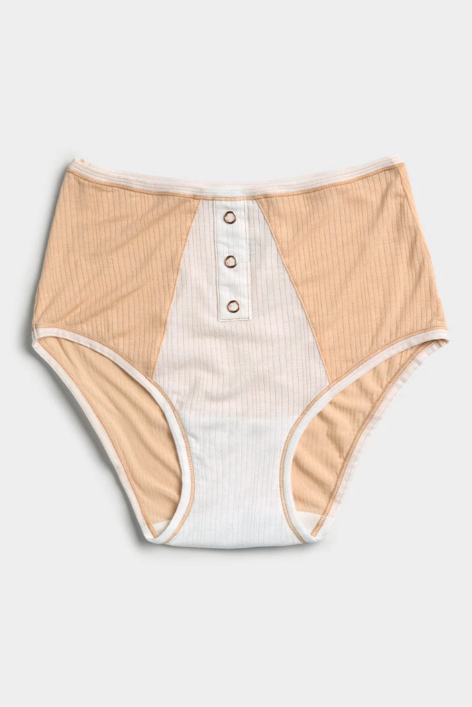 Negative Underwear Whipped High Rise In Peach Colorblock (Employee Sale) High Waist 1 Negative Underwear Whipped High Rise In Peach Colorblock (Employee Sale) High Waist