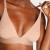 Negative Underwear Cotton Triangle Bra In Buff