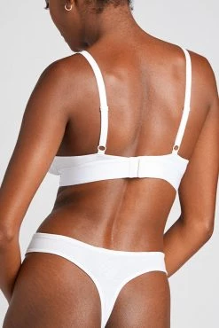 Negative Underwear Bras Cotton Triangle Bra In White