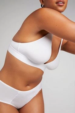 Negative Underwear Bras Cotton Triangle Bra In White 11 Negative Underwear Bras Cotton Triangle Bra In White