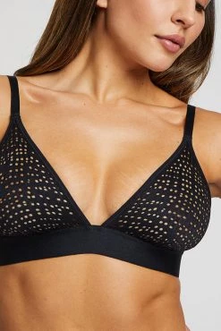 Negative Underwear Essaouira Triangle Bra In Black Bras