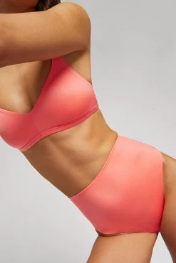 Negative Underwear Glacé Non-Wire Bra In Coral Bras