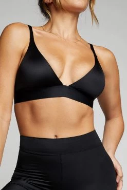 Negative Underwear Glacé Triangle Bra In Black 8 Negative Underwear Glacé Triangle Bra In Black