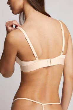 Negative Underwear New Glacé Triangle Bra In Peach 7 Negative Underwear New Glacé Triangle Bra In Peach