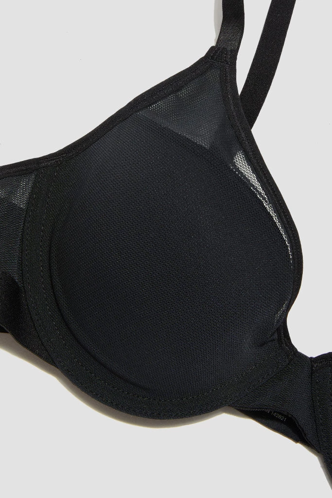 Negative Underwear Lined Sieve Demi Bra In Black (Employee Sale) Plunge 4 Negative Underwear Lined Sieve Demi Bra In Black (Employee Sale) Plunge