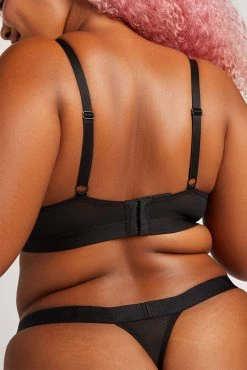 Negative Underwear Lined Sieve Demi Bra In Black (Employee Sale) Plunge 10 Negative Underwear Lined Sieve Demi Bra In Black (Employee Sale) Plunge