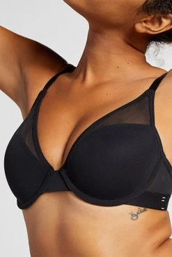 Negative Underwear Lined Sieve Demi Bra In Black (Employee Sale) Plunge 14 Negative Underwear Lined Sieve Demi Bra In Black (Employee Sale) Plunge