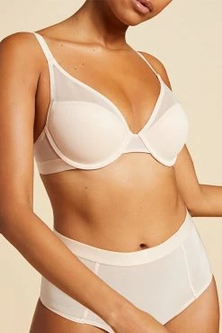 Negative Underwear Lined Sieve Demi Bra In Peach (Employee Sale) 12 Negative Underwear Lined Sieve Demi Bra In Peach (Employee Sale)