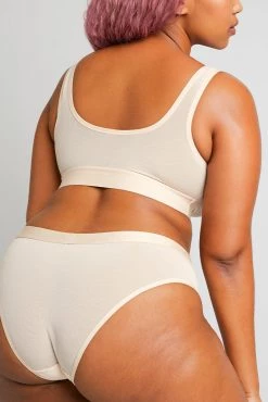 Negative Underwear Sieve Bra Top In Peach