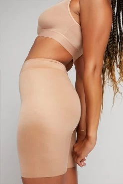 Negative Underwear Glacé Bike Short In Buff