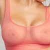 Negative Underwear Sieve Bra Top In Coral