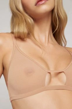 Negative Underwear Sieve Cutout Bra In Coral And In Buff And In White (3 Pack) Bras