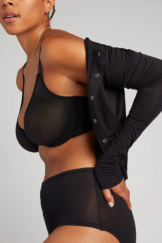 Negative Underwear Sieve Demi Bra In Black Bras 3 Negative Underwear Sieve Demi Bra In Black Bras