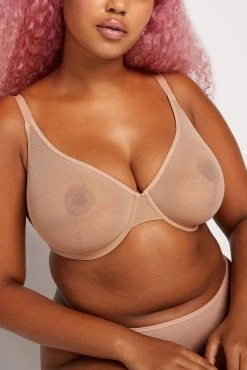 Negative Underwear Bras Sieve Demi Bra In Buff