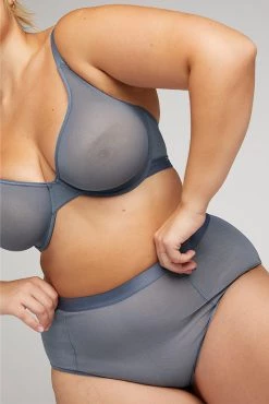 Negative Underwear Sieve Demi Bra In Slate Bras 8 Negative Underwear Sieve Demi Bra In Slate Bras